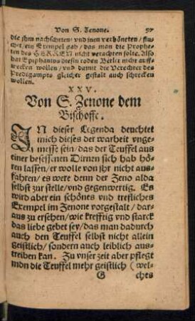XXV. Von H. Zenone dem Bischoffe.
