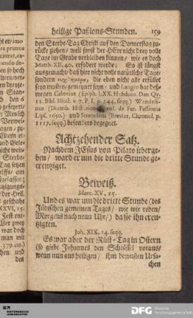 Achtzehender Satz.
