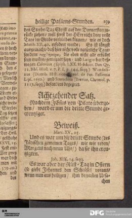 Achtzehender Satz.