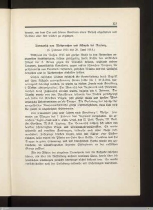 6. Vormarsch von Westpreußen und Kämpfe bei Racionz