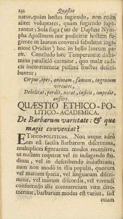 Quaestio Ethico-Politico-Academica.