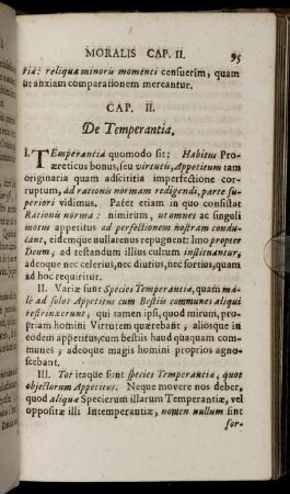 Cap. II. De Temperantia