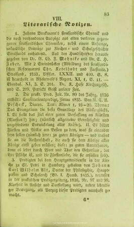 Literarische Notizen
