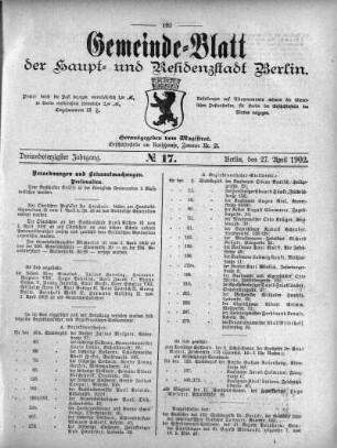 1902,17: No. 17, 27. April 1902