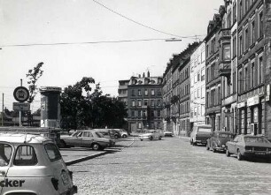 Privatgebäude, Straßen und Plätze in Karlsruhe. Kapellenstraße