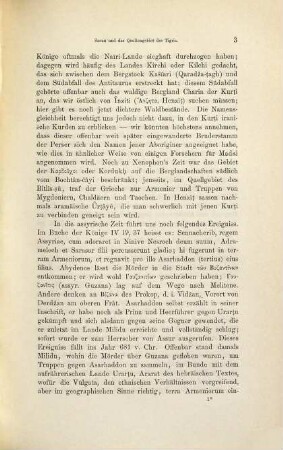 Sasun und das Quellengebiet des Tigris : historisch-topographische Untersuchungen, 1. Geschichtliches über Sasun