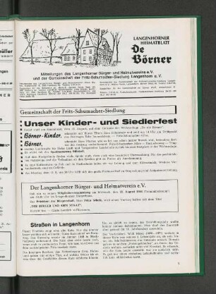 Straßen in Langenhorn