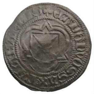 Münze, 1/2 Groschen (Schwertgroschen), 1482