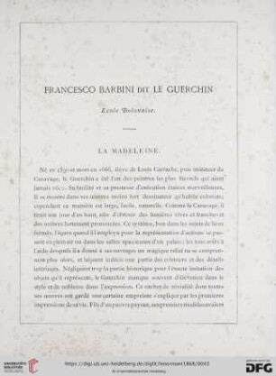 Francesco Barbini dit Le Guerchin