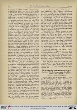 5: Die Wiederfestigung der Rethelschen Fresken im Krönungssaale des Rathauses zu Aachen, [2]