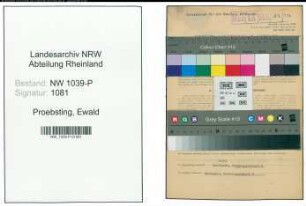 Entnazifizierung Ewald Proebsting , geb. 19.12.1904 (Landwirt)