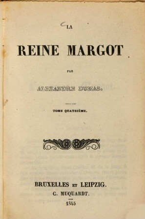 La Reine Margot par Alexandre Dumas, 4
