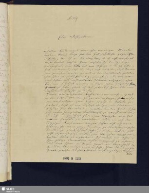 Nr. 147. Brief von Carové, Friedrich Wilhelm