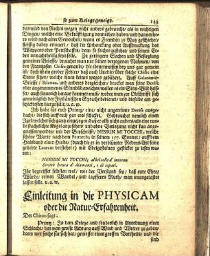 Einleitung in die Physicam oder die Natur-Erfahrenheit.