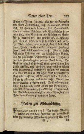 Noten zur Abhandlung.