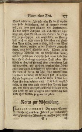 Noten zur Abhandlung.