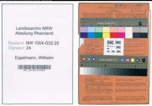 Entnazifizierung Wilhelm Espelmann , geb. 07.05.1900 (Vertreter)