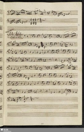 264. Cavatina: Tu mi sprezzi Elpino amato / Sarti, G.