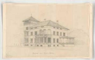 Thiersch, Friedrich von; München, Romanstr. 13; Villa von Hösslin - Ansicht