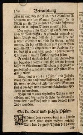 304-314, Der CVI. - CX. Psalm