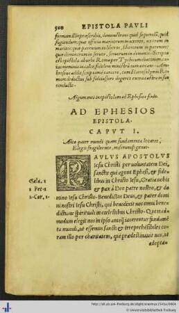 Ad Ephesios Epistola.