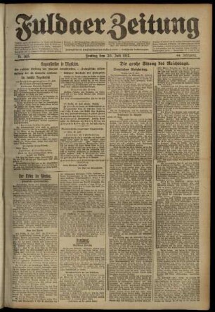 Ausgabe vom Freitag, den 20. Juli 1917.