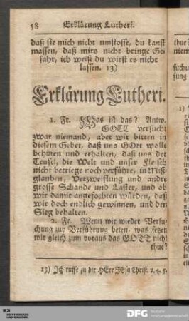 Erklärung Lutheri.