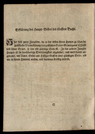 Erklärung des Haupt-Bildes des fünfften Buchs