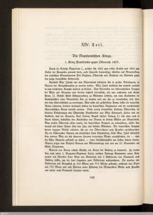 XIV. Die Napoleonischen Kriege