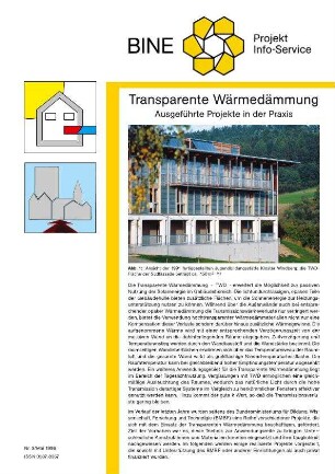 Transparente Wärmedämmung.