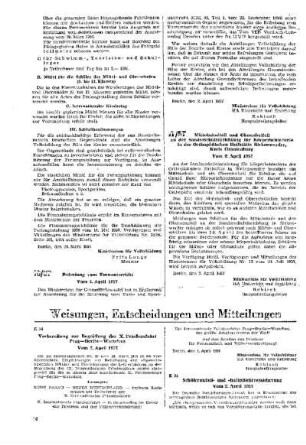 Mittelschulteil und Oberschulteil an der Sonderschuleinrichtung für Körperbehinderte in der Orthopädischen Heilstätte Birkenwerder, Kreis Oranienburg : 17/57 vom 2. April 1957