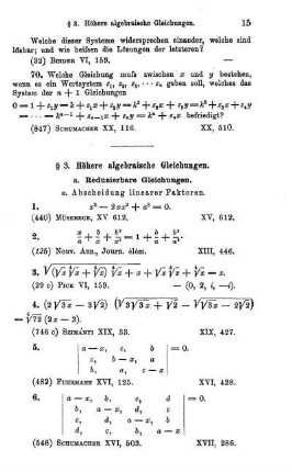 (a. Abscheidung linearer Faktoren.