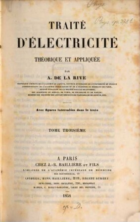 Traité d'électricité théorique et appliquée, 3