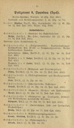 Polizeiamt 8, Spandau