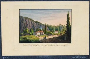 Der Plauensche Grund bei Dresden mit der Buschmühle und der Villa Grassi nach Süden