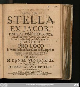 [...] i.e. Stella Ex Jacob