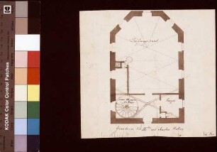 [Plan für eine neue Treppenanlage in der Kilianskapelle (Lyceum 1604-1871)]