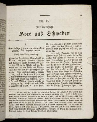 No. IV. [Den 8ten April 1799.]