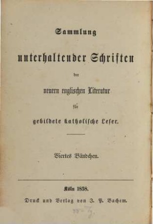 Ailey Moore : eine Geschichte aus Irlands Gegenwart von Vater Baptist. Vom Verfasser autorisirte Übersetzung