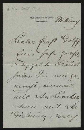 Brief an Ernst Wolff : 11.01.1893