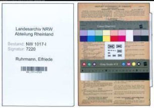 Entnazifizierung Elfriede Ruhrmann , geb. 22.07.1891 ()