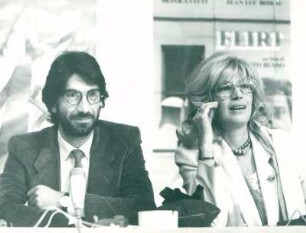 IFF 1984. Roberto Russo, Regie und Monica Vitti. Flirt