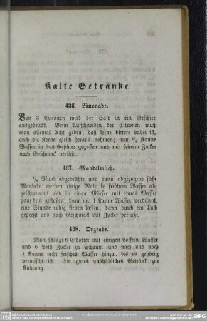 Kalte Getränke