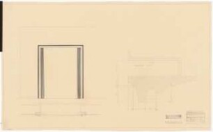 Stadttheater, Bremerhaven: Garderobe: Stuckprofil 1:10, 1:1