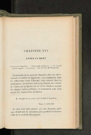 Chapitre XVI Après la Mort
