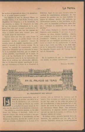 En el palacio de Temis : El presidente del soviet