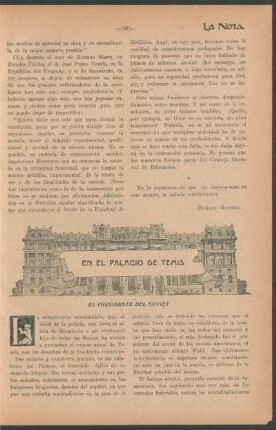 En el palacio de Temis : El presidente del soviet