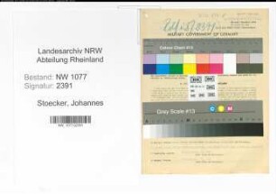 Entnazifizierung Johannes Stoecker , geb. 17.10.1907 (Polizist)