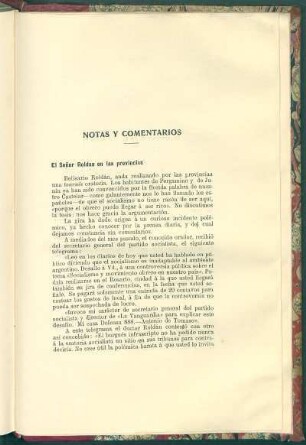 El señor Roldán en las provincias