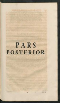 Pars Posterior